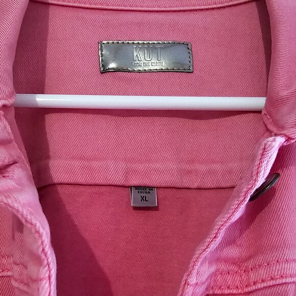 NWT Kut From The Kloth Denim Jacket Pink - Picture 3 of 4